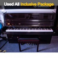 Used Waldstein Polished Mahogany W108 Upright Piano - All Inclusive Premium Package (SN:02401) Used Waldstein Polished Mahogany W108 Upright Piano - All Inclusive Premium Package (SN:02401)
